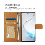 Reiko Samsung Galaxy Note 10 3-In-1 Wallet Case In Brown