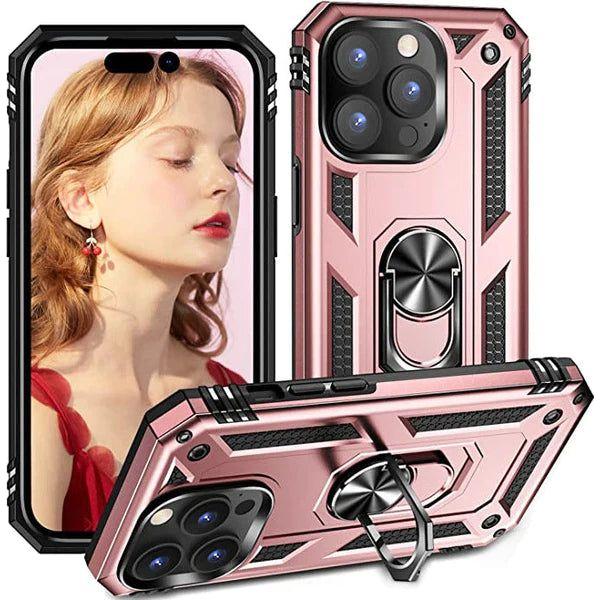 Entronix Case Compatible with iPhone 16 Pro Max - Dual-Layer Guard Gripstand