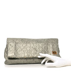 Jacquard Quilted Monogram Limelight Clutch GM Perle