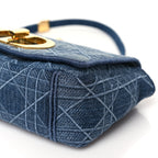 Denim Cannage Small Caro Bag Blue