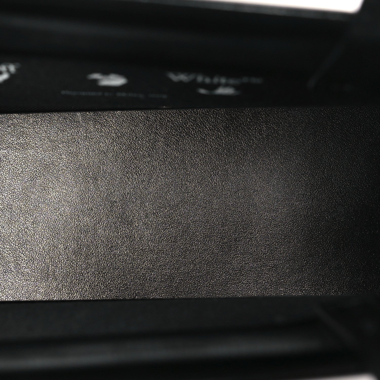 Patent Calfskin Logo Box Bag Black