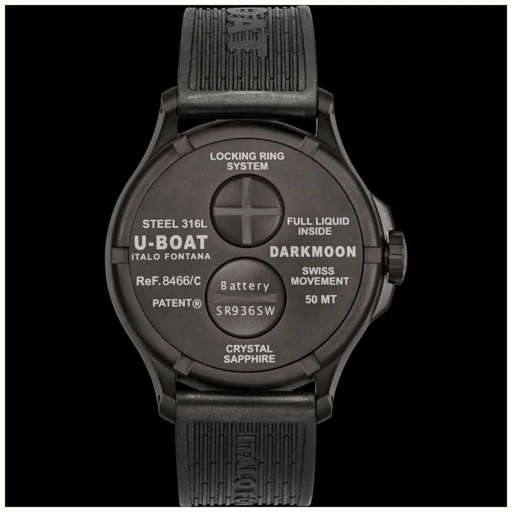 U-Boat Watch Darkmoon 44 Red Sapphire IP Black