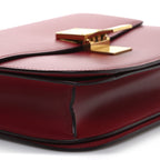 Smooth Calfskin Medium Classic Box Flap Bag Red