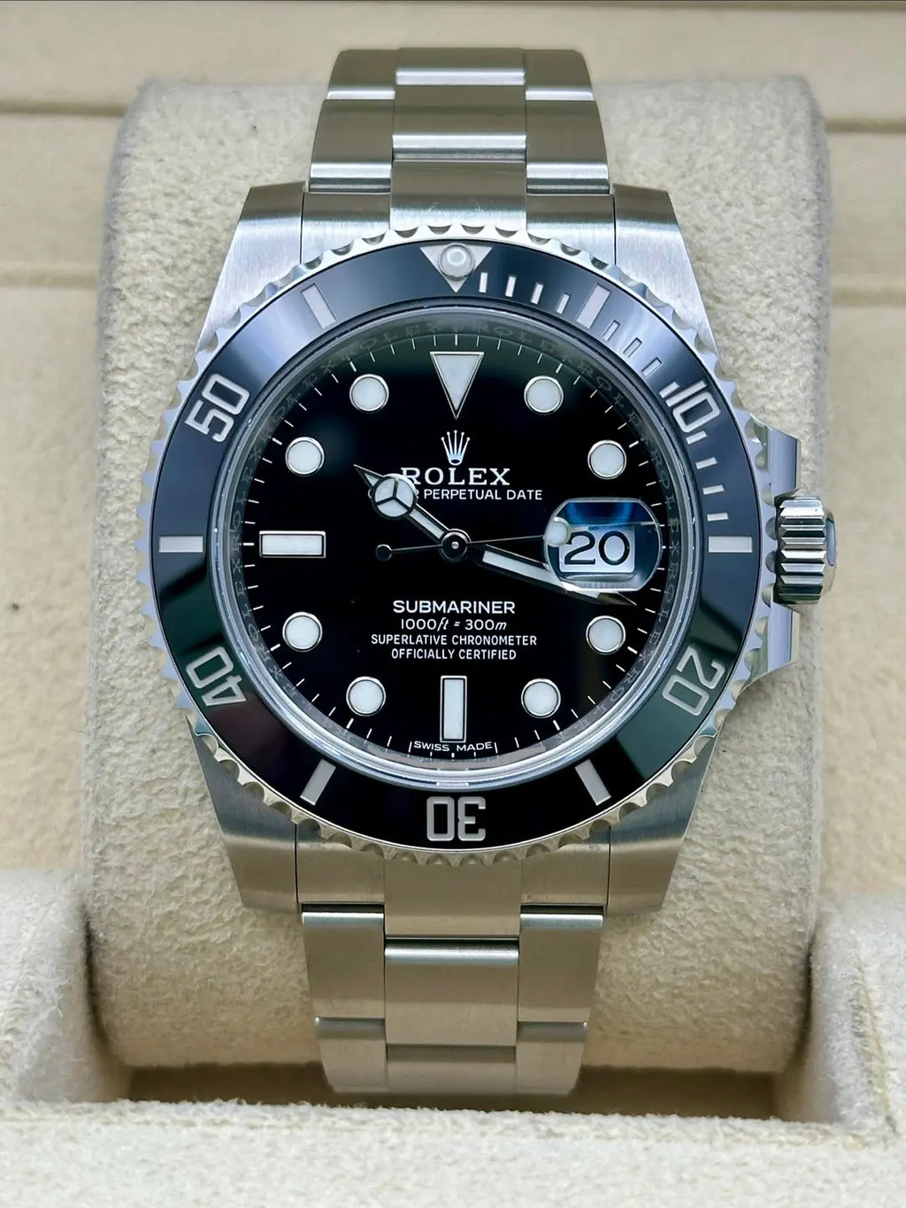 Rolex Steel Submariner Date  - Black Dial - 116610LN