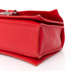 Arena Calfskin Small Crush Chain Bag Tomato Red