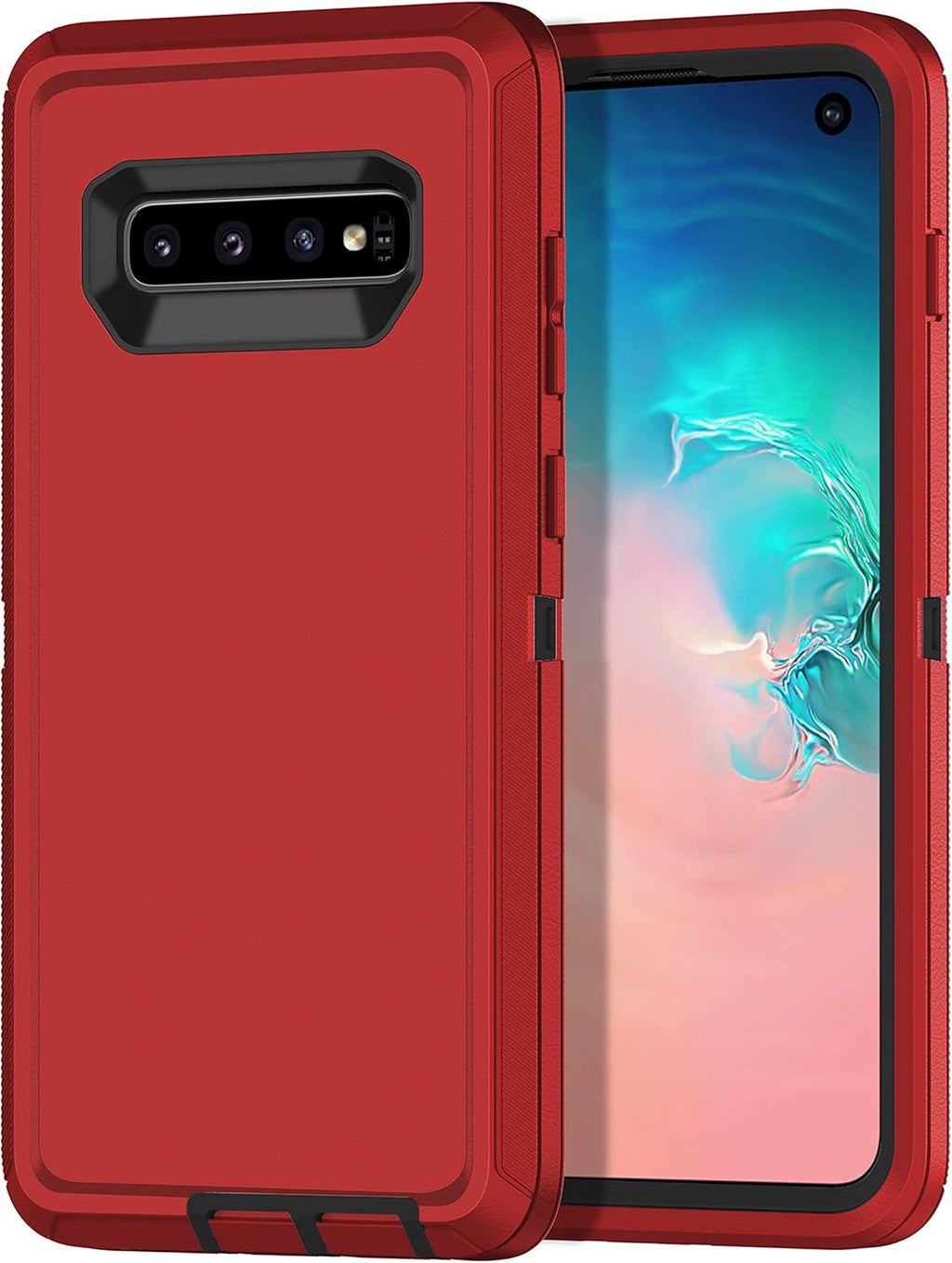 Entronix Case Compatible with Galaxy S10 - Triple-Layer Heavy Duty Protection