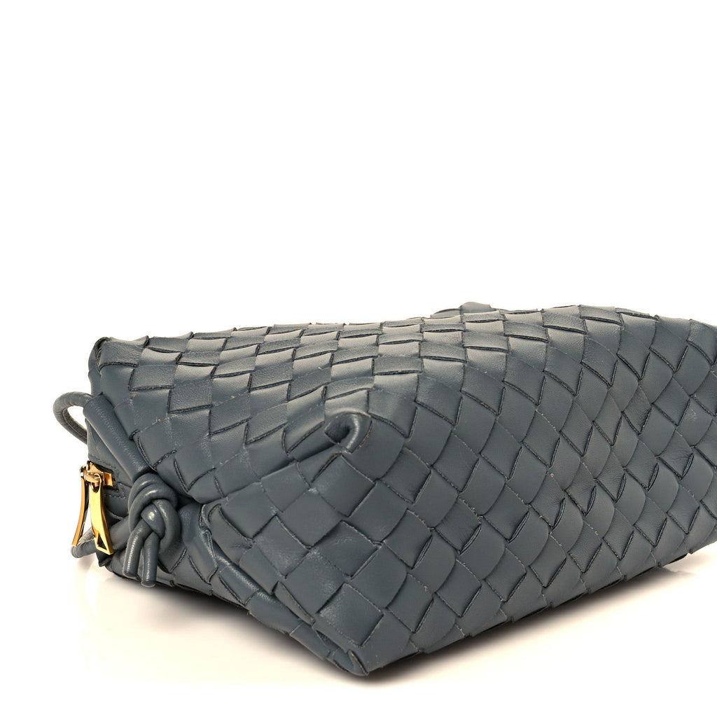 Nappa Intrecciato Small Loop Camera Bag Thunder