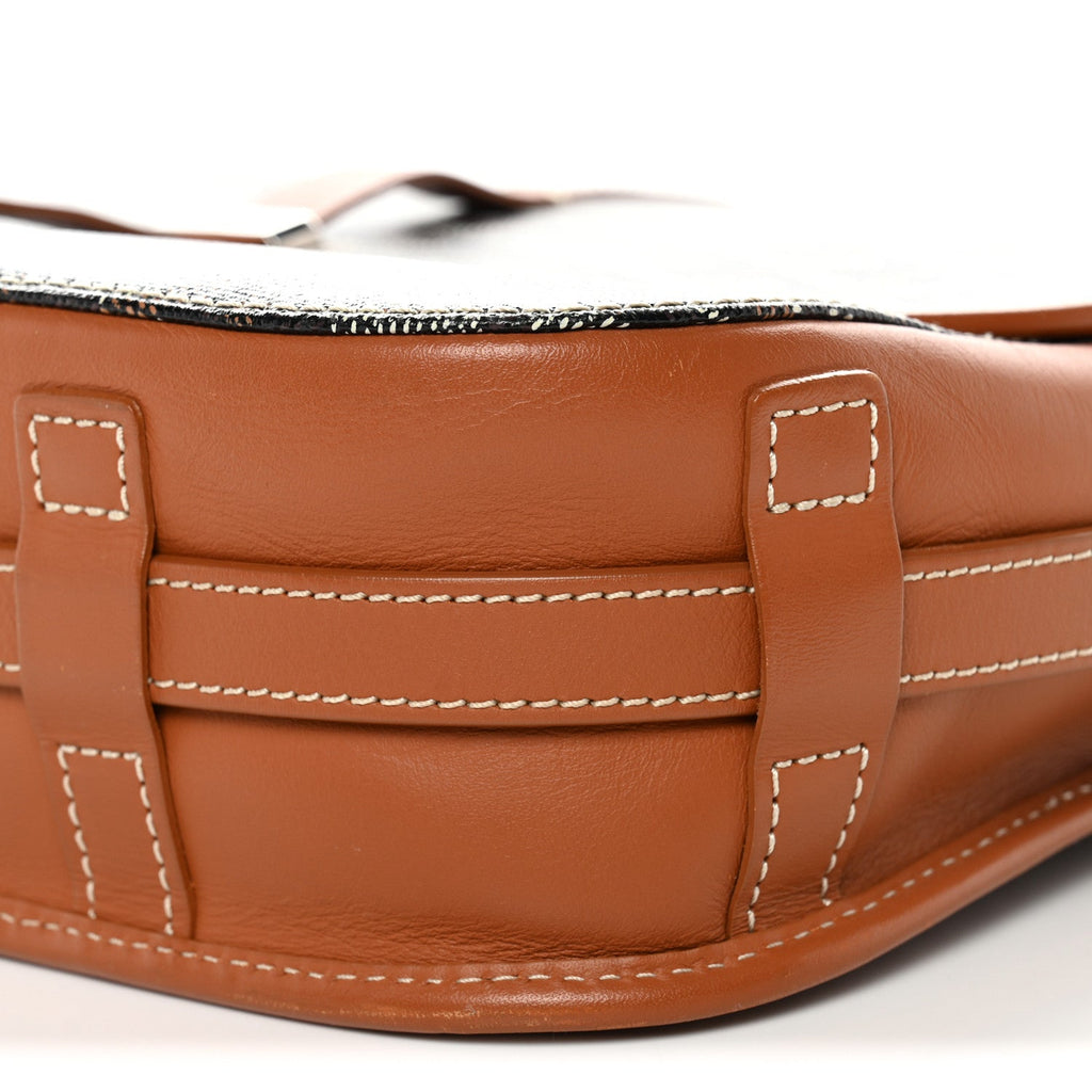 Goyardine Belvedere II MM Messenger Bag Black Gold