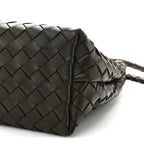 Nappa Intrecciato Medium Andiamo Shoulder Bag Kaki