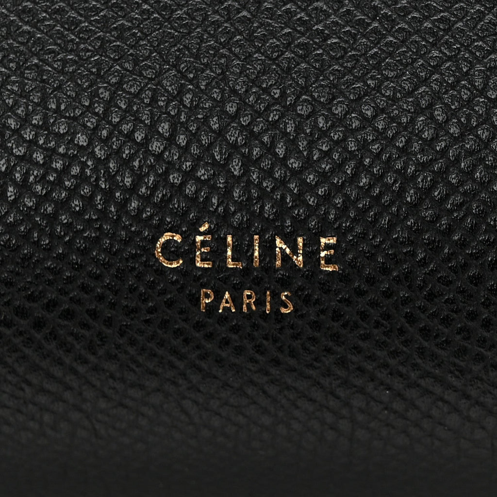 Grained Calfskin Mini Belt Bag Black
