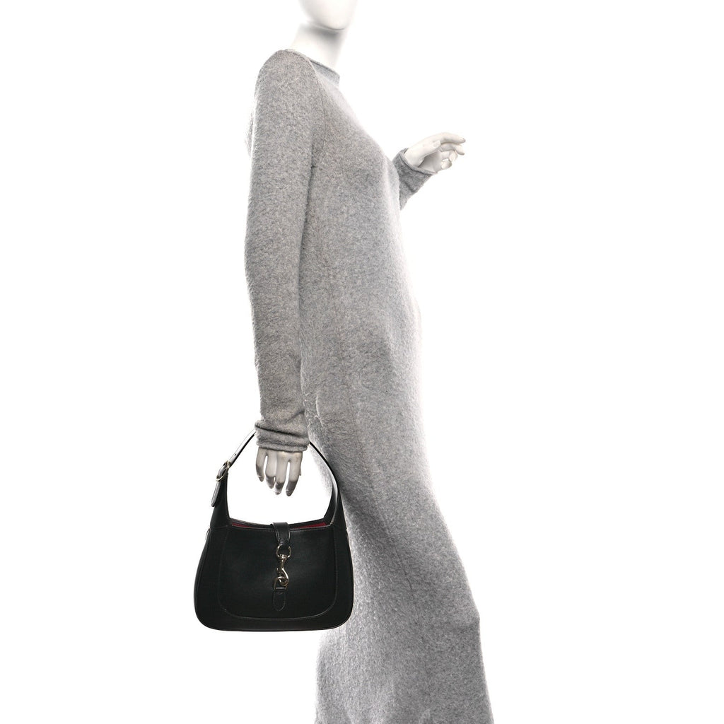 Boarded Dyana Lux Calfskin Medium Jackie 1961 Hobo Black