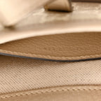 GG Supreme Monogram Textured Dollar Calfskin Mini Jackie 1961 Hobo Beige Mystic White Oatmeal