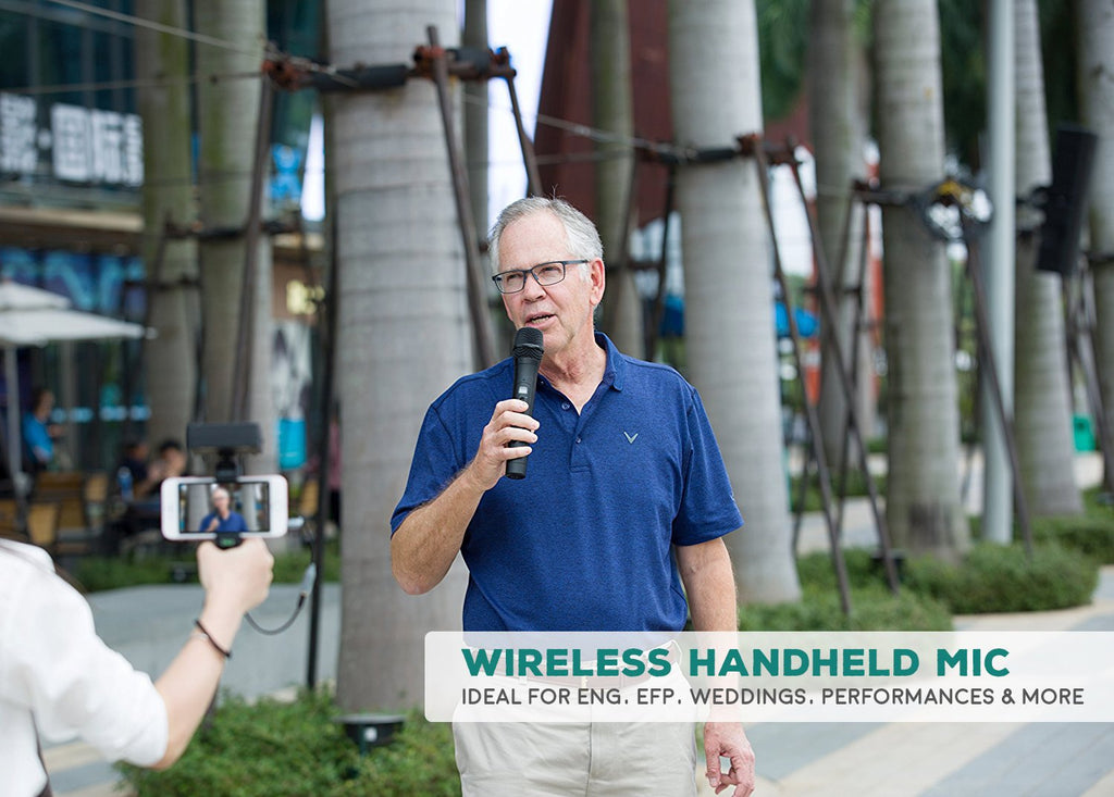 Movo WMIC80 UHF Wireless Handheld Microphone System