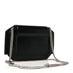 Calfskin Bow Cut Chain Wallet Black