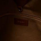 Canvas Calfskin Y Tote Tan Natural