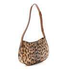 Canvas Calfskin Medium Tilly Triomphe Shoulder Bag Leopard