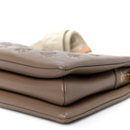 Lambskin Embossed Monogram Coussin PM Taupe