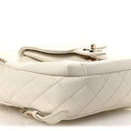 Caviar Quilted Small CC Day Backpack White