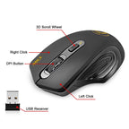 USB 3.0 Receiver Wireless Mouse 2.4G  Mouse 4 Buttons 2000DPI Optical Computer Mouse Ergonomic Mice For Laptop PC