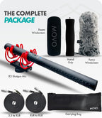 Movo X3-II 11-inch XLR Supercardioid Shotgun Condenser Microphone for Camera