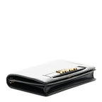 Calfskin J'Adior Wallet on Chain Pouch Black