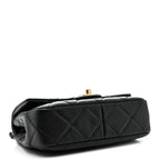Caviar Quilted Funky Match Mini Flap Black