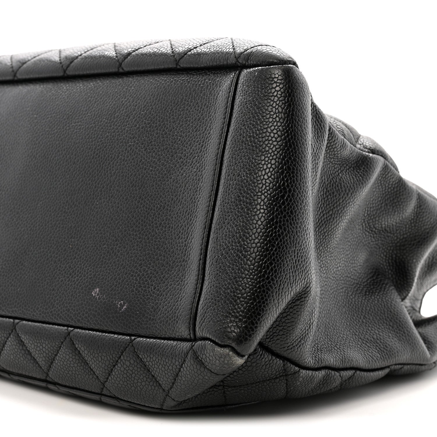 Caviar Quilted Grand Shopping Tote GST Black