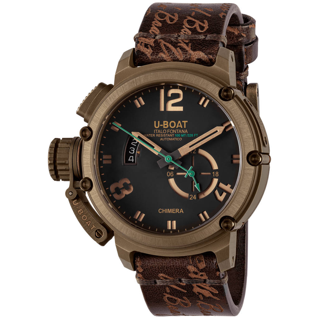 U-Boat Men's Watch Chimera 46mm Green Bronze