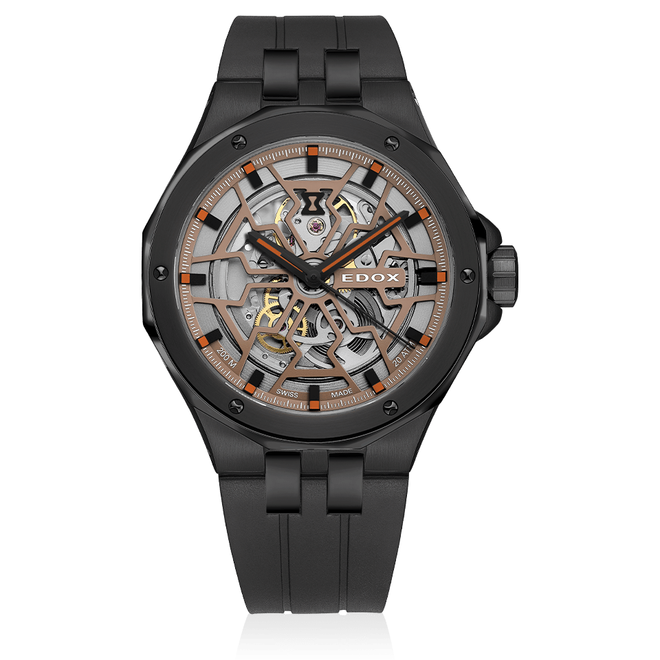 Edox Delfin Mecano Men's Black Watch