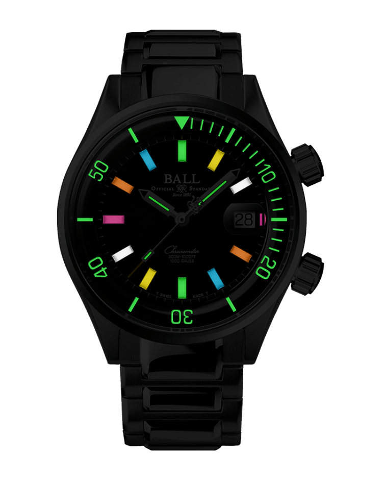 Ball Men's Watch Engineer Master II Diver Chronometer Black
