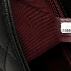 Caviar Quilted Mini Coco Handle Flap Black