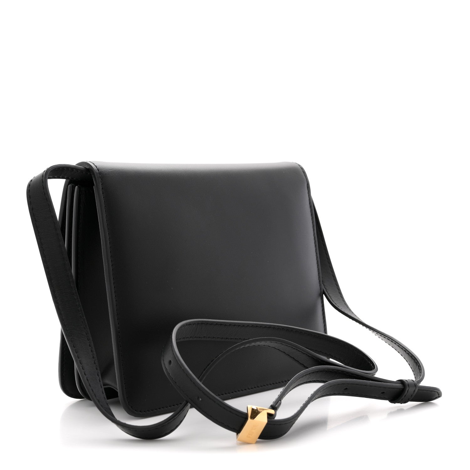 Vitello King Crystal Fab Crossbody Bag Black