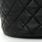 Lambskin Quilted Mini Urban Spirit Backpack Black