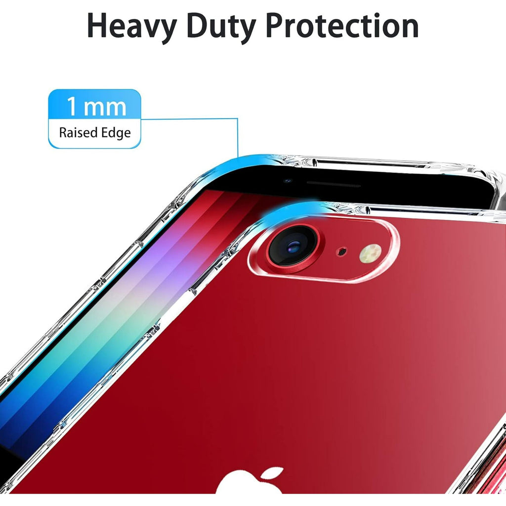 Entronix Case Compatible with iPhone 8/7/SE - [Hard Back] Thick Clear
