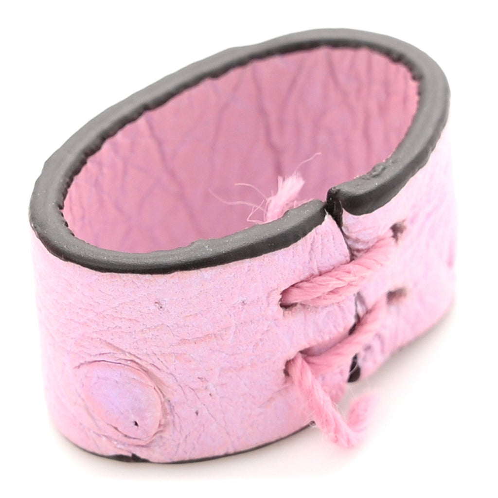 Ostrich Vanity Chain Pouch Pink