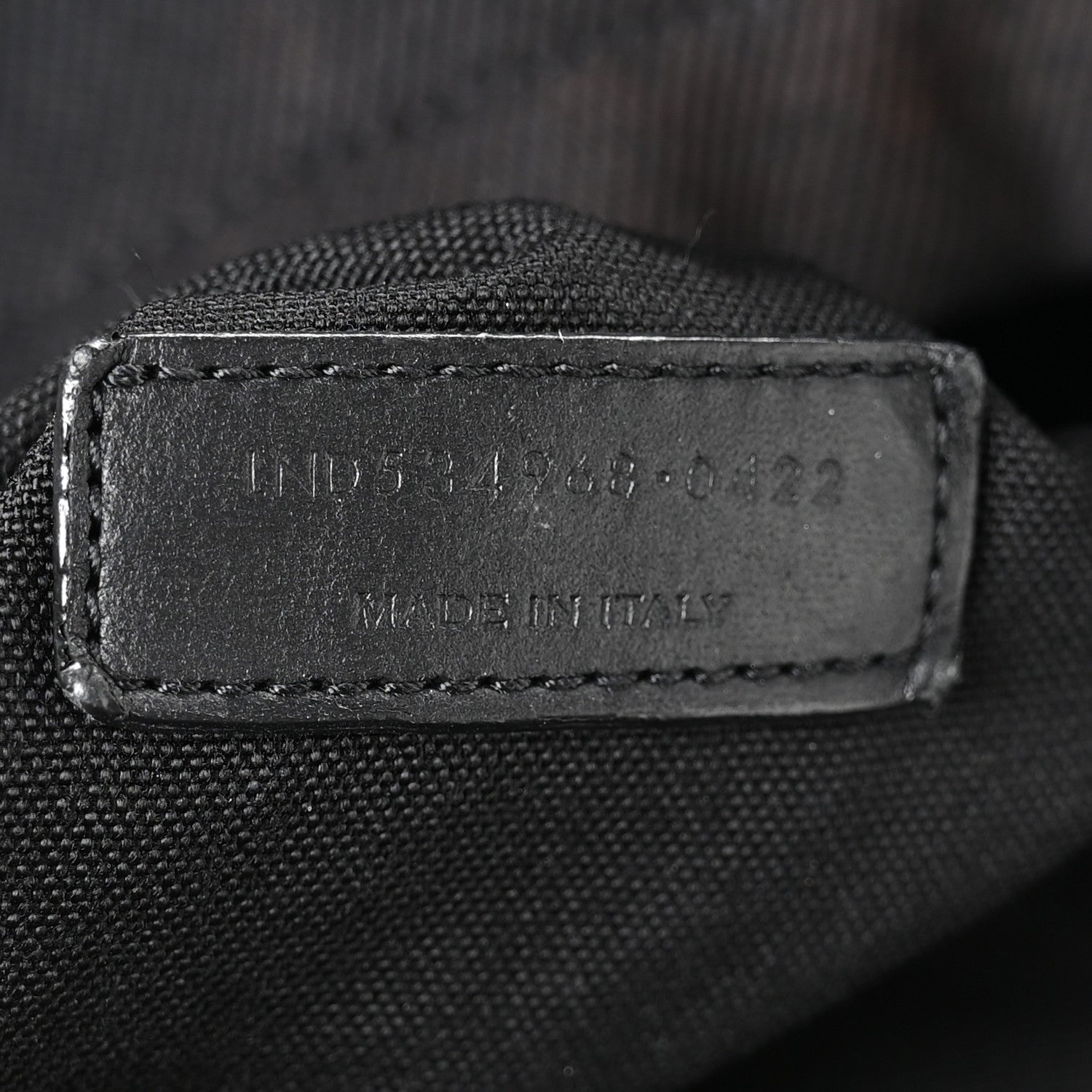 Canvas Signature Embroidered City Backpack Black