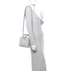 Crystal Mini Le Troisieme Shopping Bag Grey