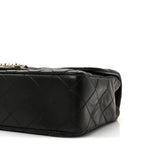 Lambskin Quilted Medium Westminster Pearl Flap Black