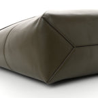 Shiny Calfskin Medium Puzzle Fold Tote Umber