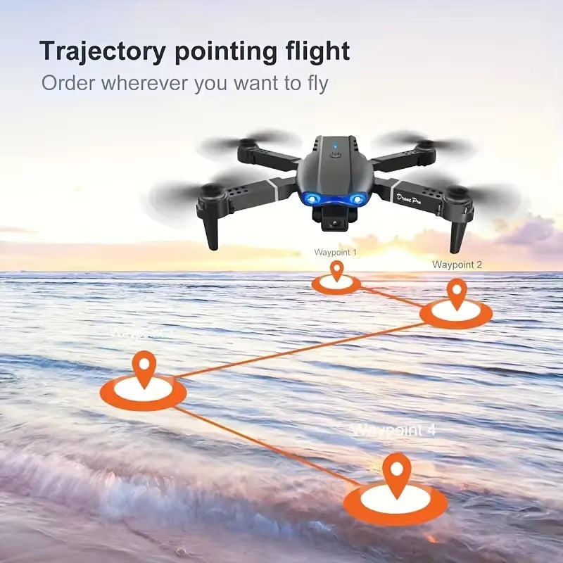 PRO Drone with Professional HD Dual Camera, WiFi Connectivity, and Obstacle Avoidance for Aerial Photography and Quadcopter Operations - 2 Batteries