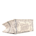 Canvas Embroidered Medium Dioriviera Toile De Jouy Book Tote Gray