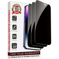 Entronix Anti-Spy Privacy Screen Protector Compatible with iPhone 13 Mini - 3-Piece Combo