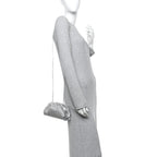Metallic Fabric Bubble Wrap The Mini Pouch Silver