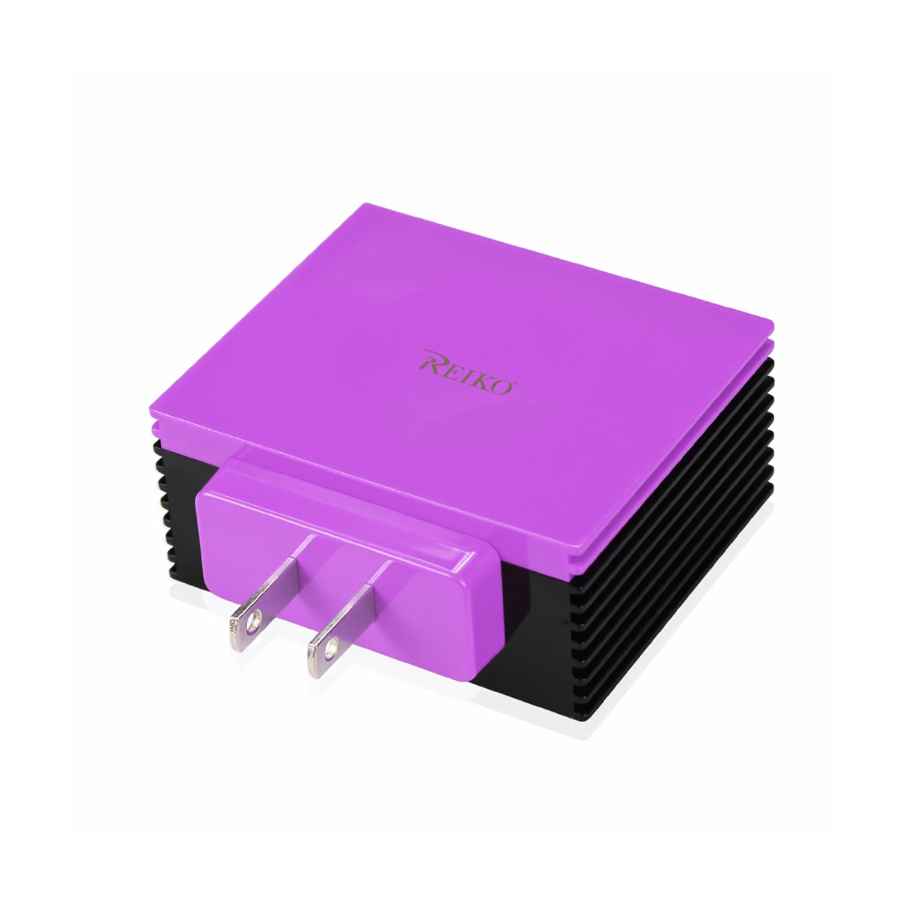 Reiko 4 Amp Four Ports Portable Travel Station Charger In Purple