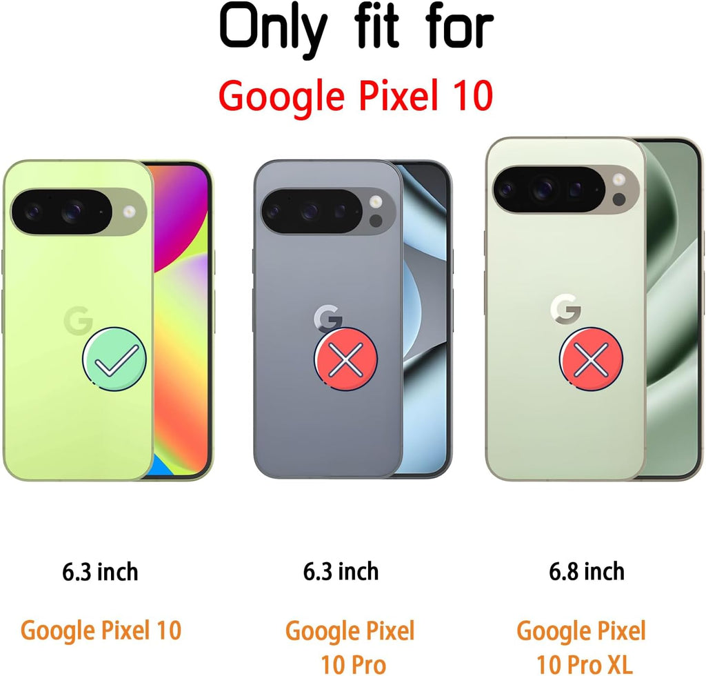 Entronix Clear Screen Protector Compatible with Pixel 10 - 3-Piece Combo