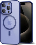 Entronix [Magnetic] Case Compatible with iPhone 12/12 Pro - [Clear Back] Soft Matte Frame