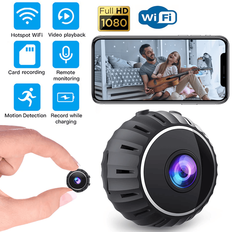 Mini Hidden Spy Nanny Camera Wireless Nanny Cam WiFi Home Security HD 1080P DVR - A9 Camera