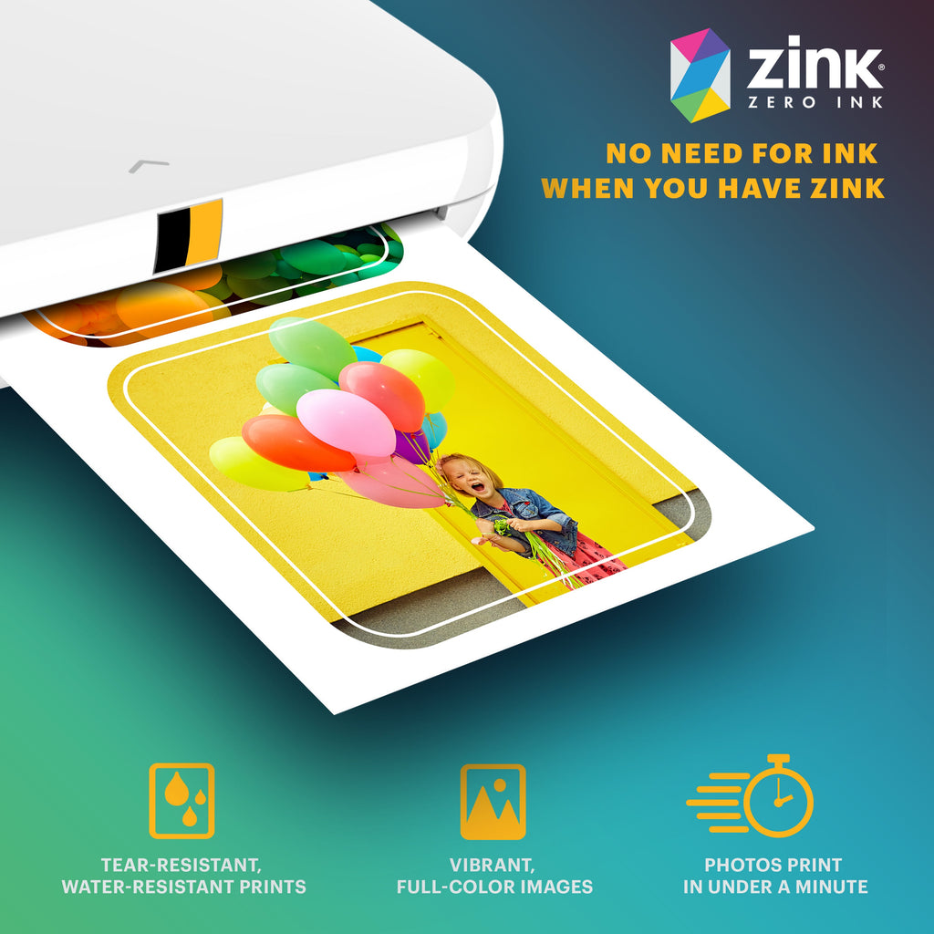 Kodak Premium Pre-Cut Sticker Zink Photo Paper 2x3" (30 Sheets) Compatible with Kodak Step Printer