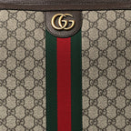 GG Supreme Monogram Web Medium Savoy Trolley Beige Ebony
