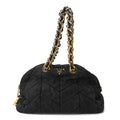 Tessuto Nylon Chevron Catena Bag Black